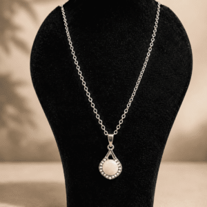 Luna Glow Pearl Halo Pendant